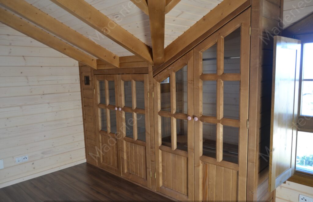 Casas de madera con sistema europeo interior 