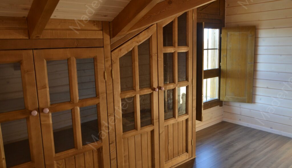 Casas de madera con sistema europeo interior 