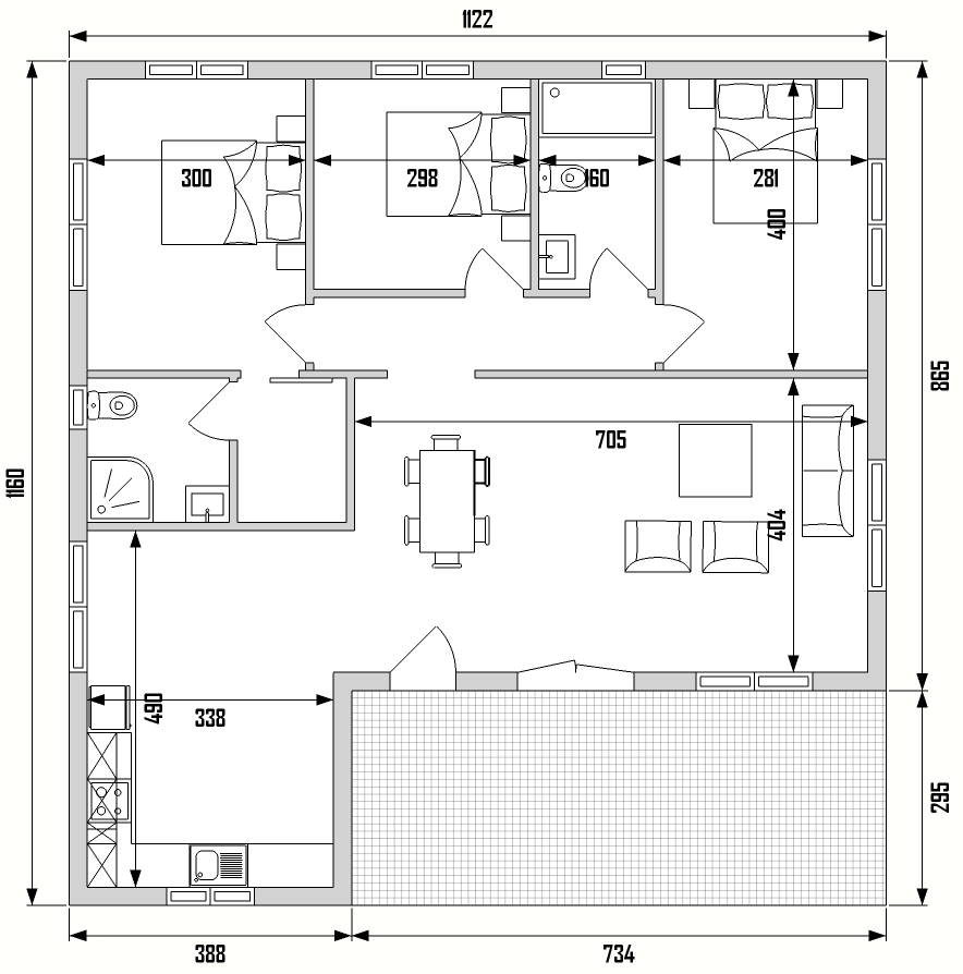 casas de madera con piedra 