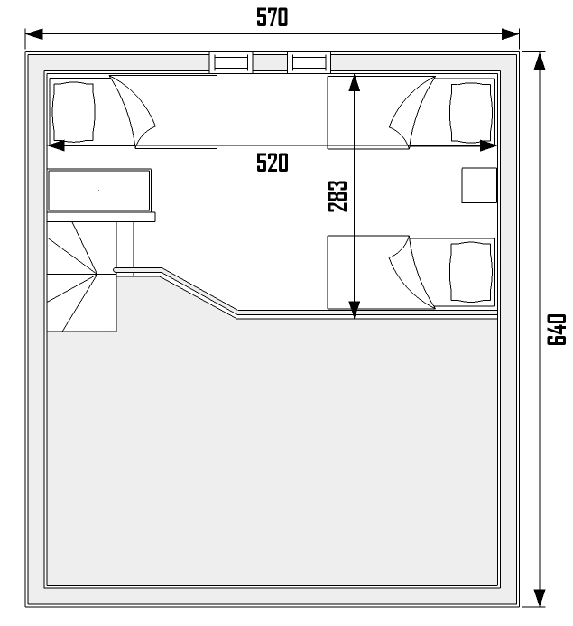 casa de madera sierra planta plano